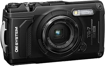 OM SYSTEM Tough TG-7 Digital Cameras Black New