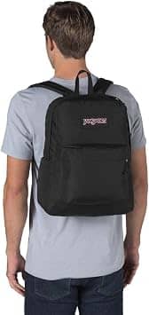 JanSport SuperBreak Plus Women's bags Grey 100% Recycled 600 Denier Polyester New