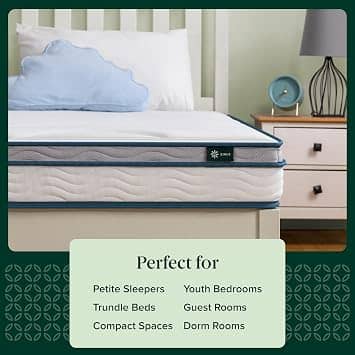Zinus Spring Sensation Hybrid Mattress Mattresses New Twin 8"