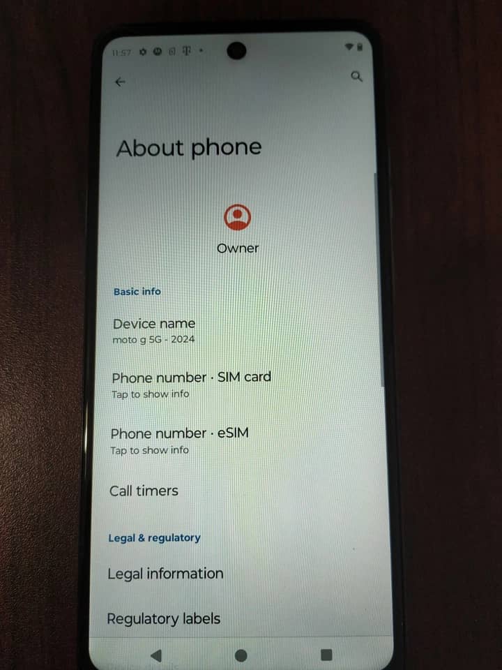 Motorola Moto G 5G (2024) Cell Phones Gray 128GB Locked New
