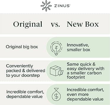 Zinus Cooling Essential Mattresses New Twin 6"
