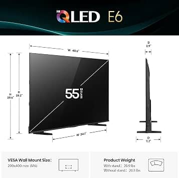 Hisense E6QF TVs 43 inch New