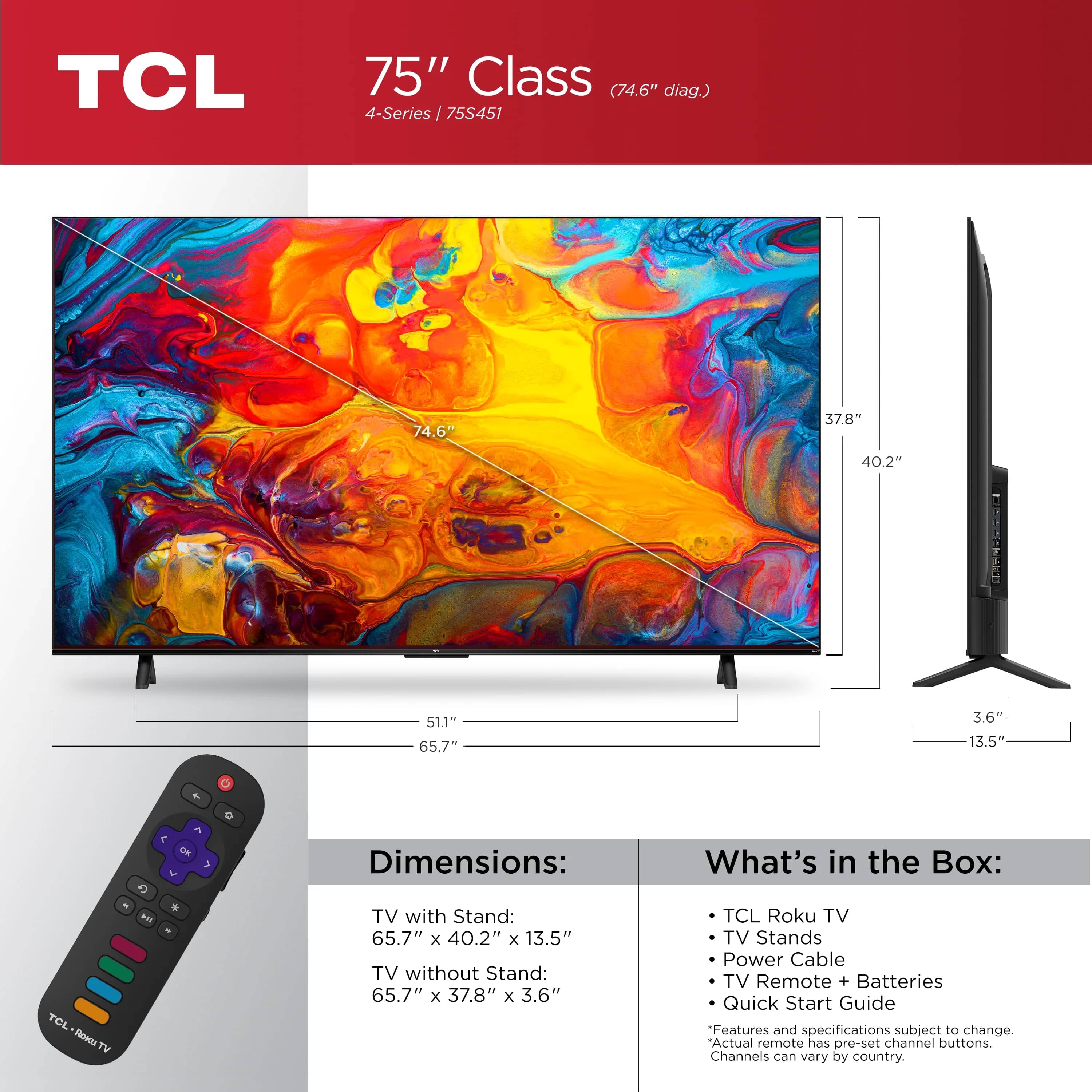 TCL S451 TVs 55 inch New