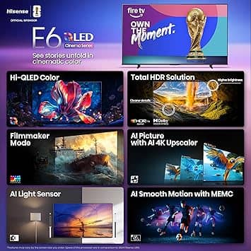Hisense E6QF TVs 43 inch New