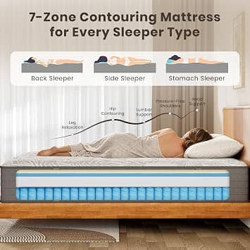 KOW Memory Foam Mattresses New Twin XL 12"
