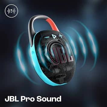 JBL Clip 5 Portable Bluetooth Speakers Black New