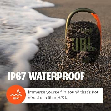 JBL Clip 4 Portable Bluetooth Speakers Camo New