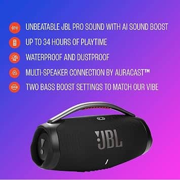 JBL Boombox 4 Portable Bluetooth Speakers Brown New