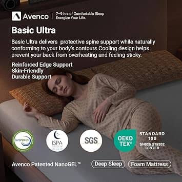 Avenco Gel Memory Foam Mattress Mattresses New Twin 6"