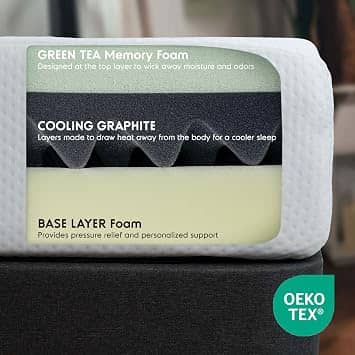 Nestl Memory Foam Mattress Twin 8 Inch Mattresses New 8"