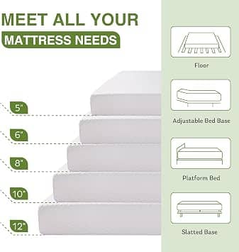 EGOHOME MWGT8-T Mattresses New Twin 8"