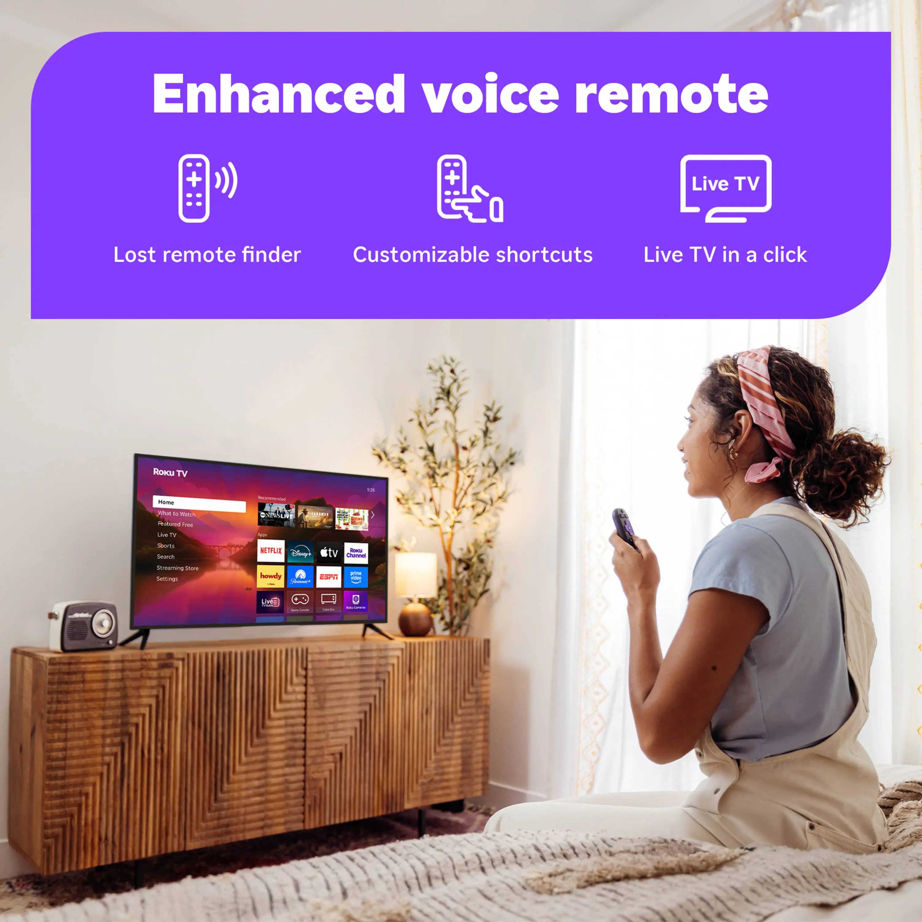 Roku R6C7 TVs 55 inch New