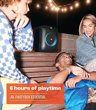 JBL PartyBox Encore Essential Portable Bluetooth Speakers Black New