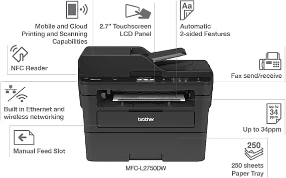 Brother MFC-L2750DW Printers New