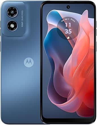 Motorola Moto G Play (2024) Cell Phones Black 64GB Tracfone New