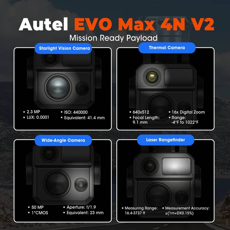 Autel Robotics EVO Max 4N Quadcopters & Multirotors New
