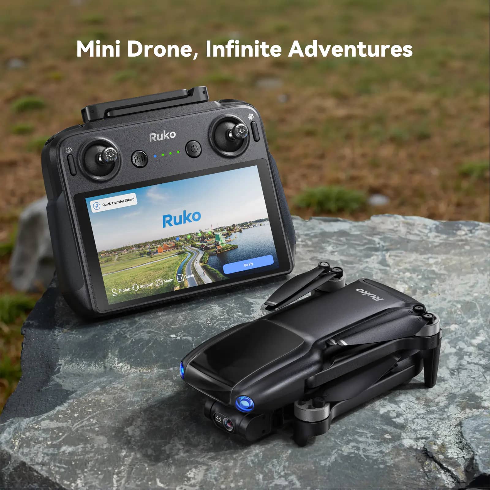 Ruko U11MINI 4K Quadcopters & Multirotors Black Drone Only New