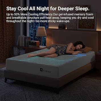 Avenco Gel Memory Foam Mattress Mattresses New Twin 6"