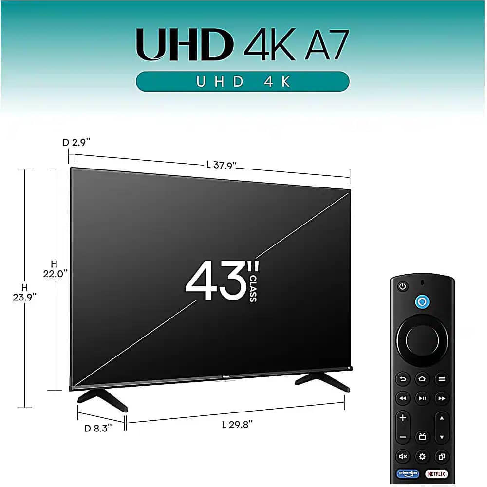 Hisense A7NF TVs 43 inch New