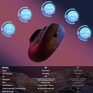 Keychron M7 Mice Black New