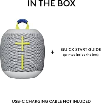 Ultimate Ears Wonderboom 4 Portable Bluetooth Speakers Black New