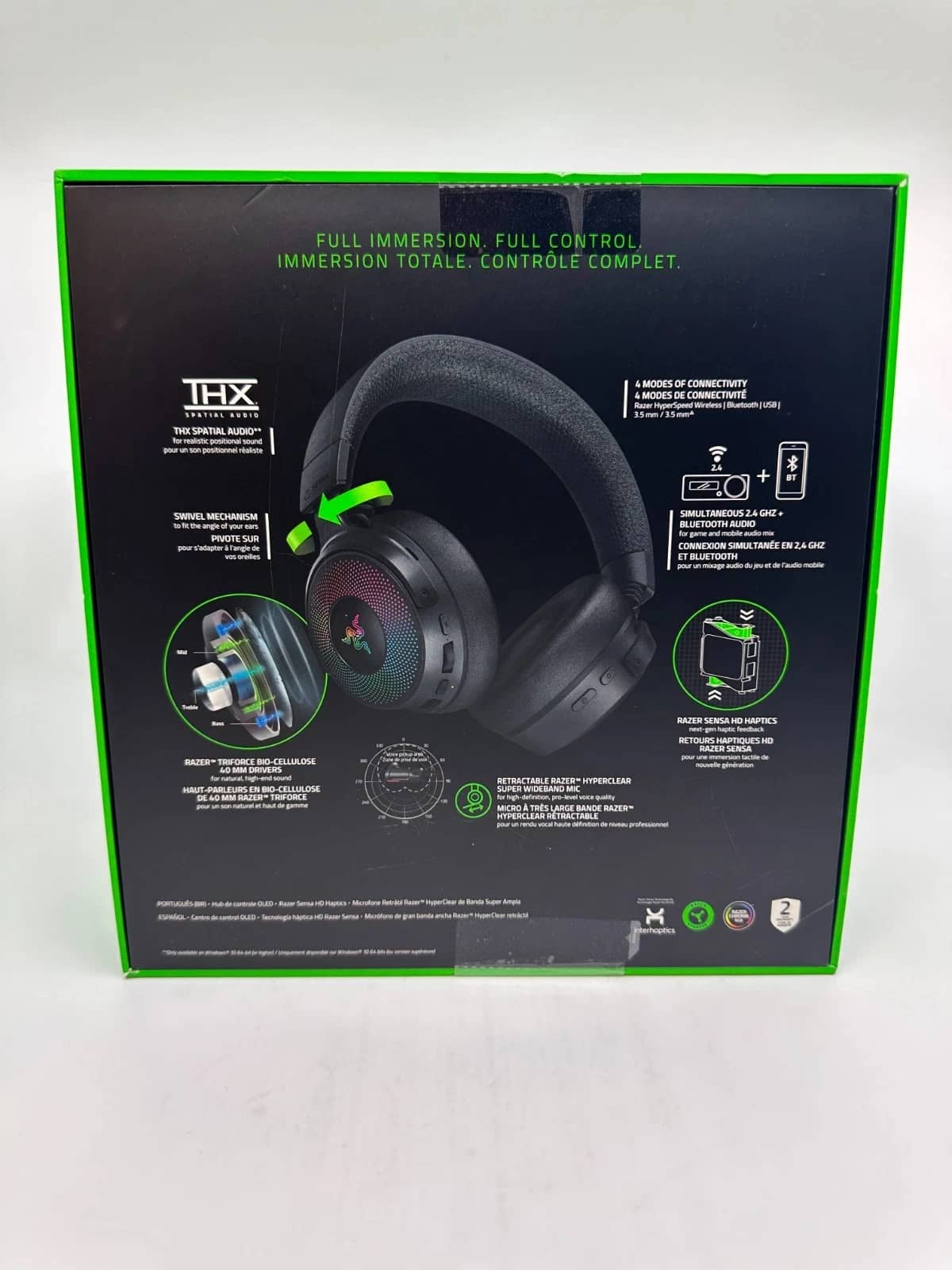 Razer Kraken V4 Pro Headphones & Earbuds Black Used - Good