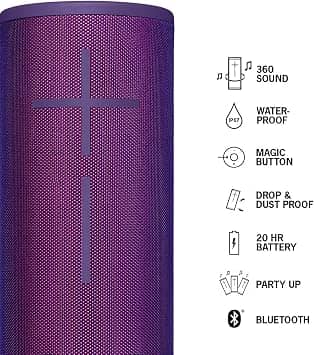 Ultimate Ears Megaboom 3 Portable Bluetooth Speakers Black New
