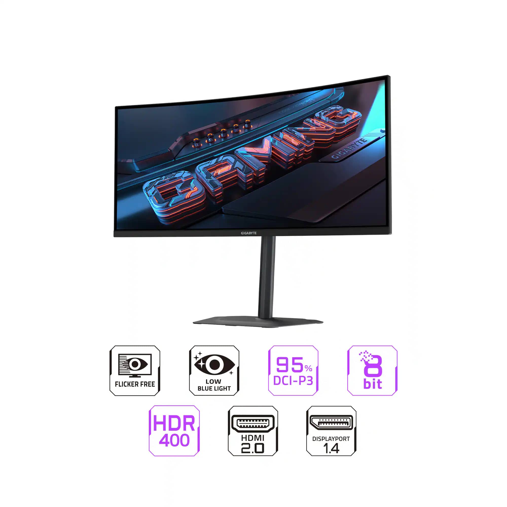 GIGABYTE G34WQC2 Monitors New