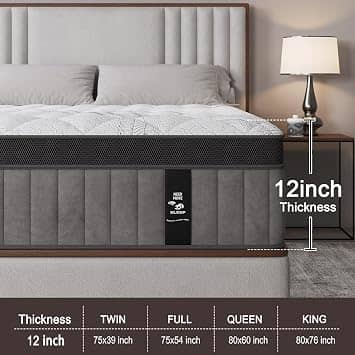 KISSBAYS KS-XY2-FT Mattresses New Twin 12"