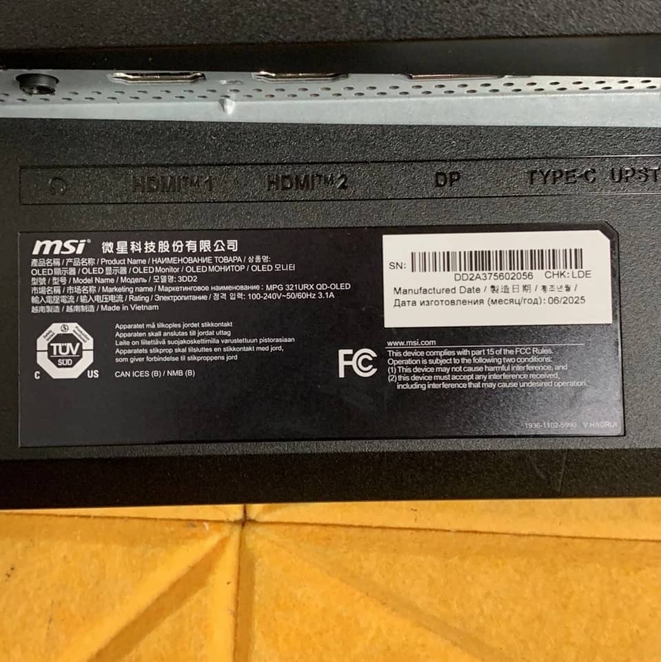 MSI MPG 321URX QD-OLED Monitors New