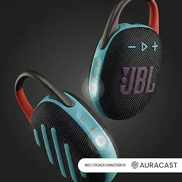 JBL Clip 5 Portable Bluetooth Speakers Black New