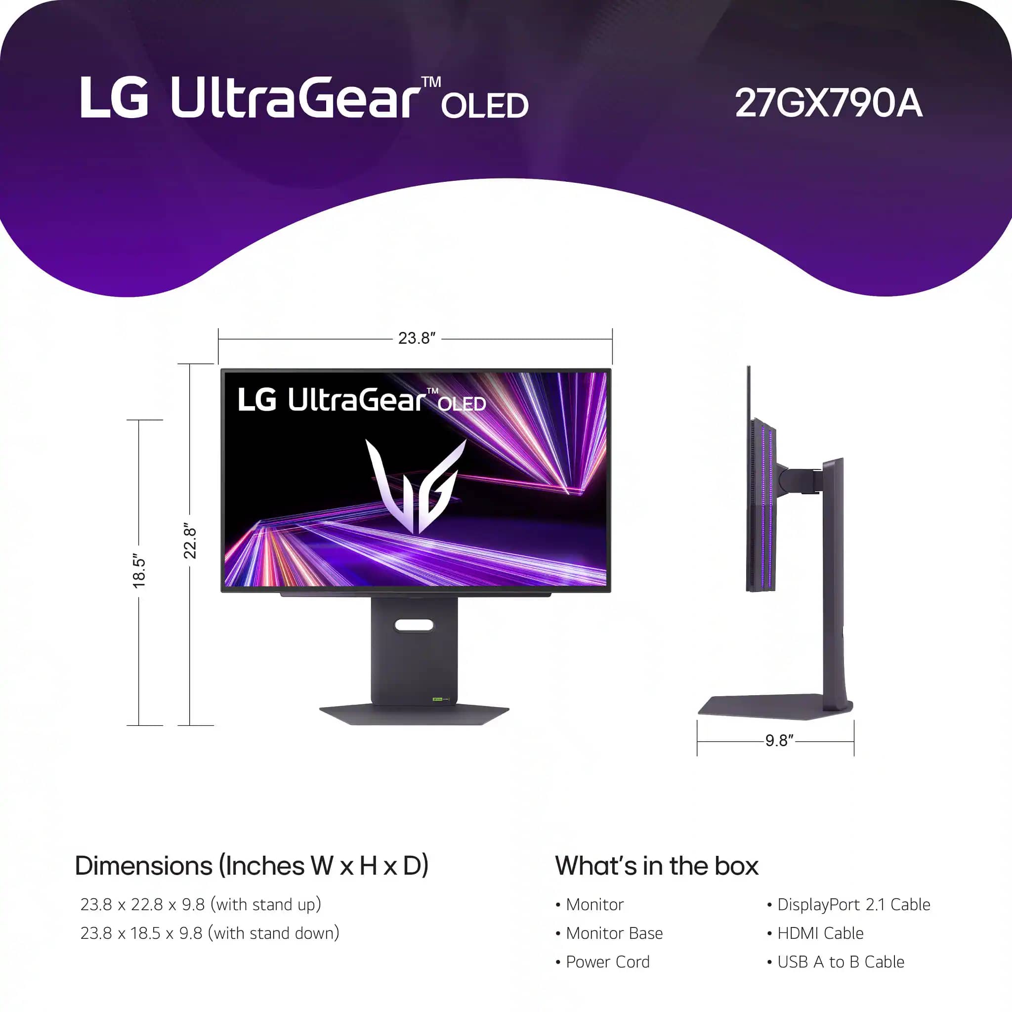 LG 27GX790A-B Monitors New