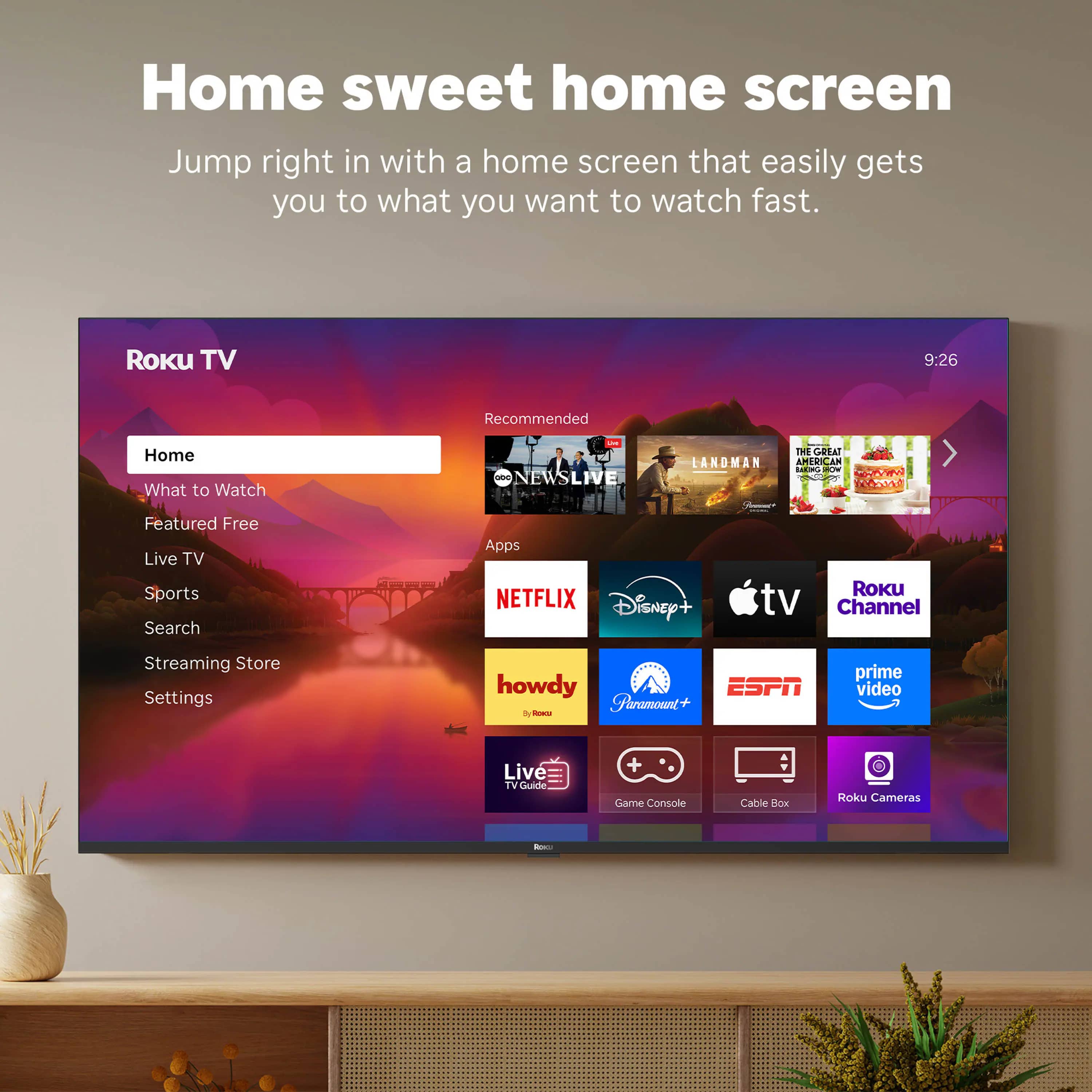 Roku R6C7 TVs 55 inch New
