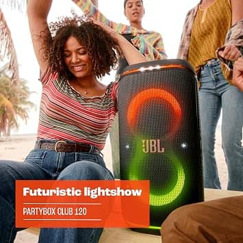 JBL PartyBox Club 120 Portable Bluetooth Speakers White New