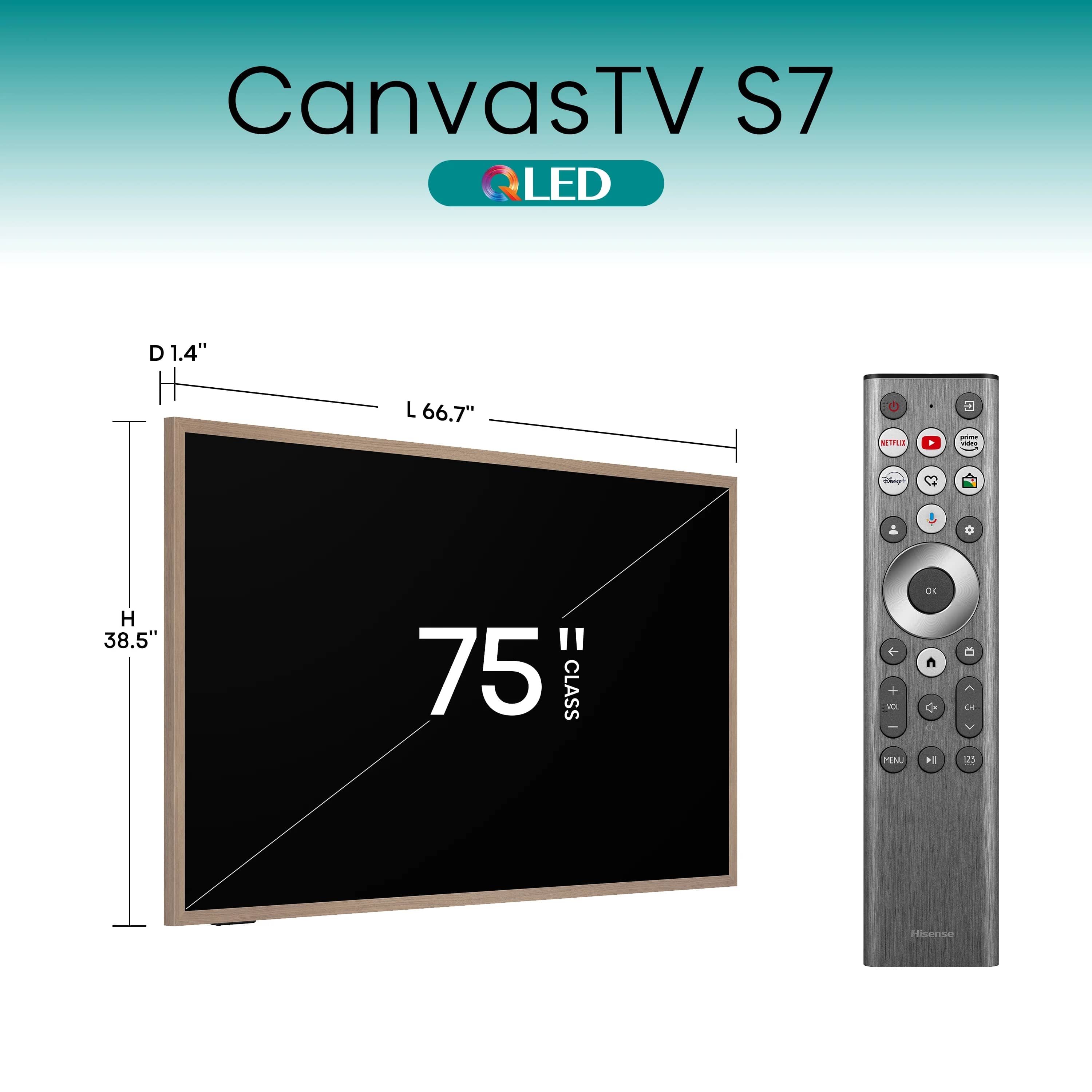 Hisense S7N TVs 75 inch New