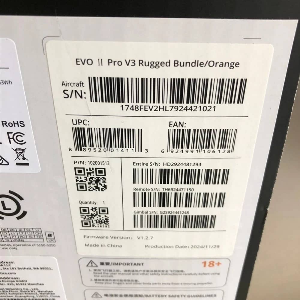 Autel Robotics EVO II Pro V3 Quadcopters & Multirotors New