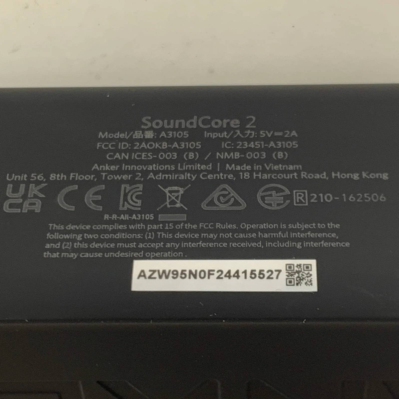 Anker Soundcore 2 Portable Bluetooth Speakers Black New