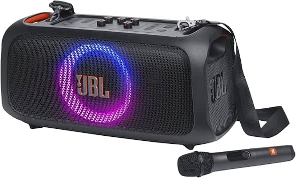 JBL PartyBox On-The-Go Essential Portable Bluetooth Speakers Black New