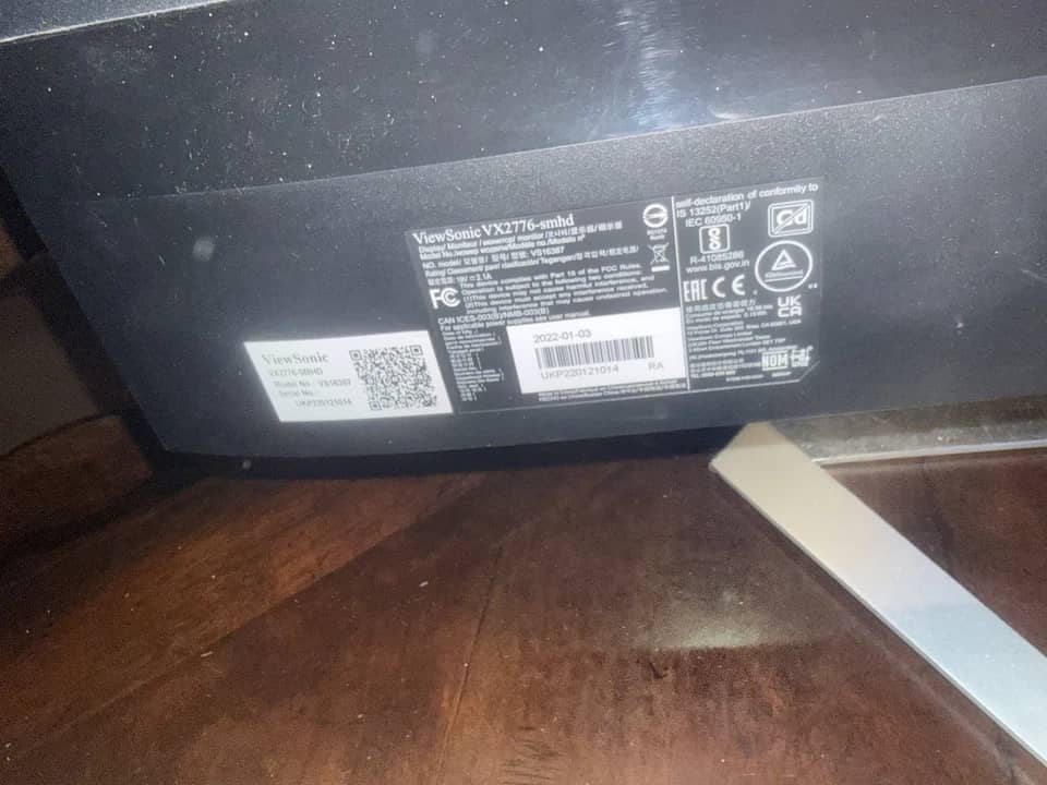 ViewSonic VX2776-SMHD Monitors New