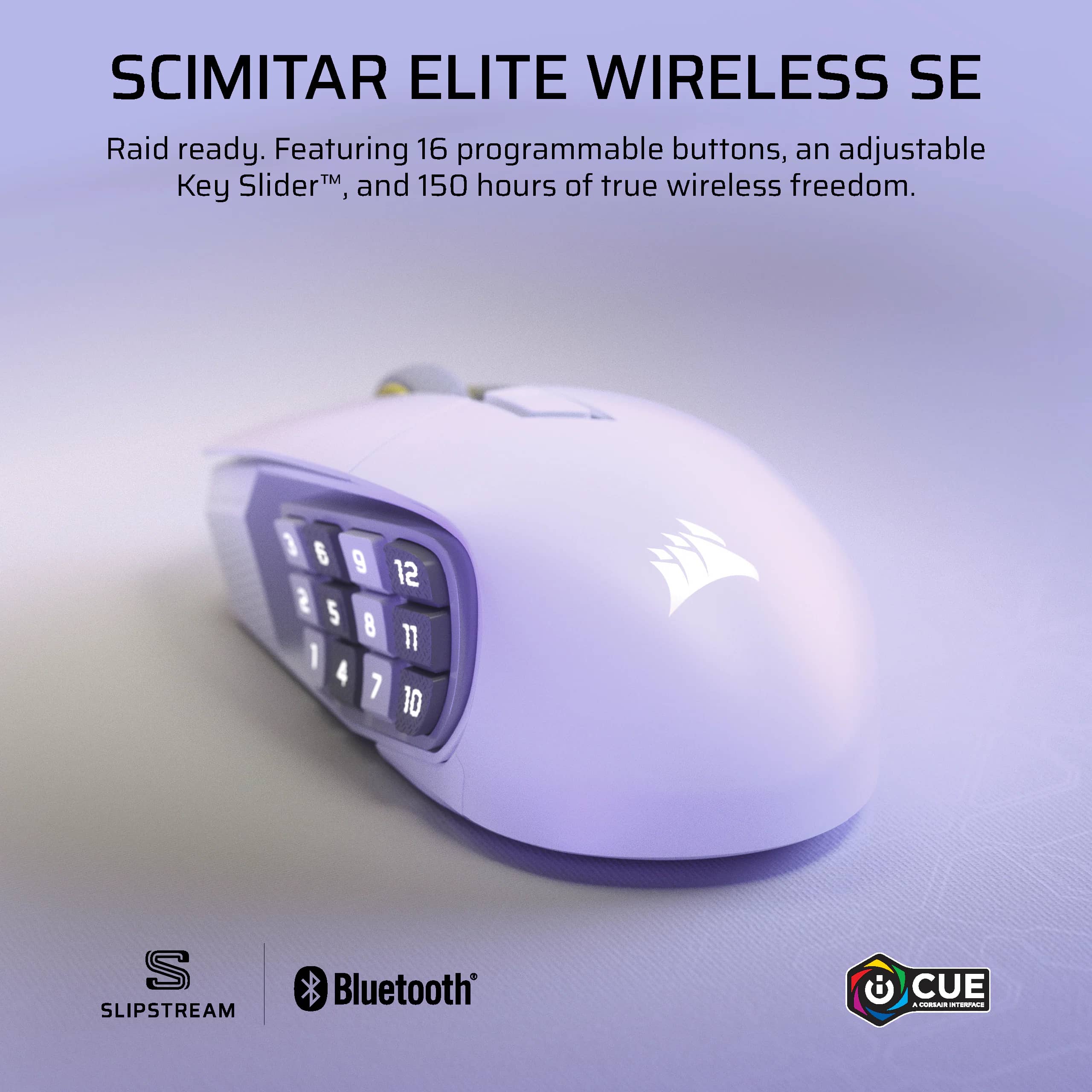 Corsair Scimitar Elite Mice Wireless White New
