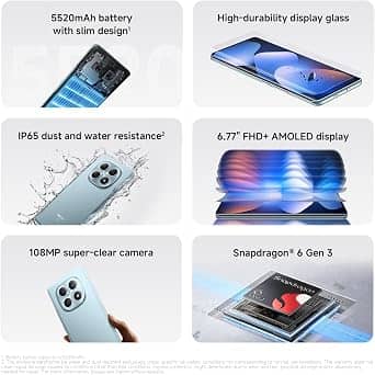 Xiaomi Redmi Note 15 5G Cell Phones Purple 256GB Unlocked New