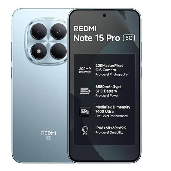 Xiaomi Redmi Note 15 Pro Cell Phones Silver 128GB Unlocked New