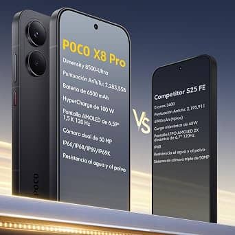 Xiaomi POCO X8 Pro Cell Phones White 256GB Unlocked New