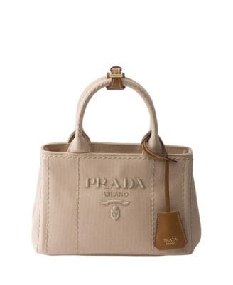 Prada Jardinière Women's bags Mini Black Canvas (Cotton Canvas) New