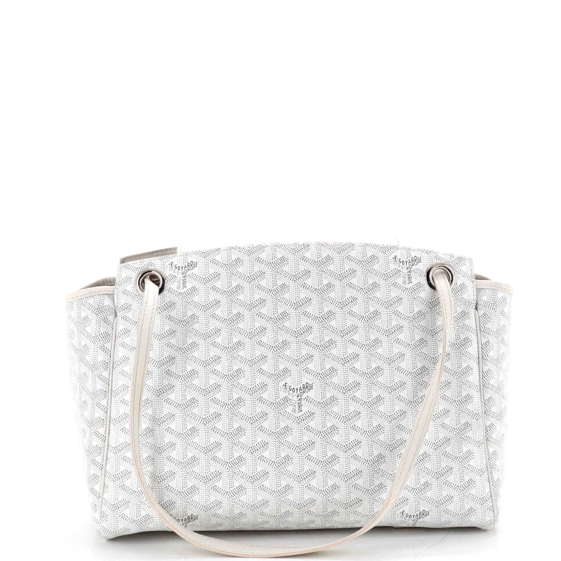 Goyard Rouette Women's bags PM White Goyardine (Coated Canvas) New