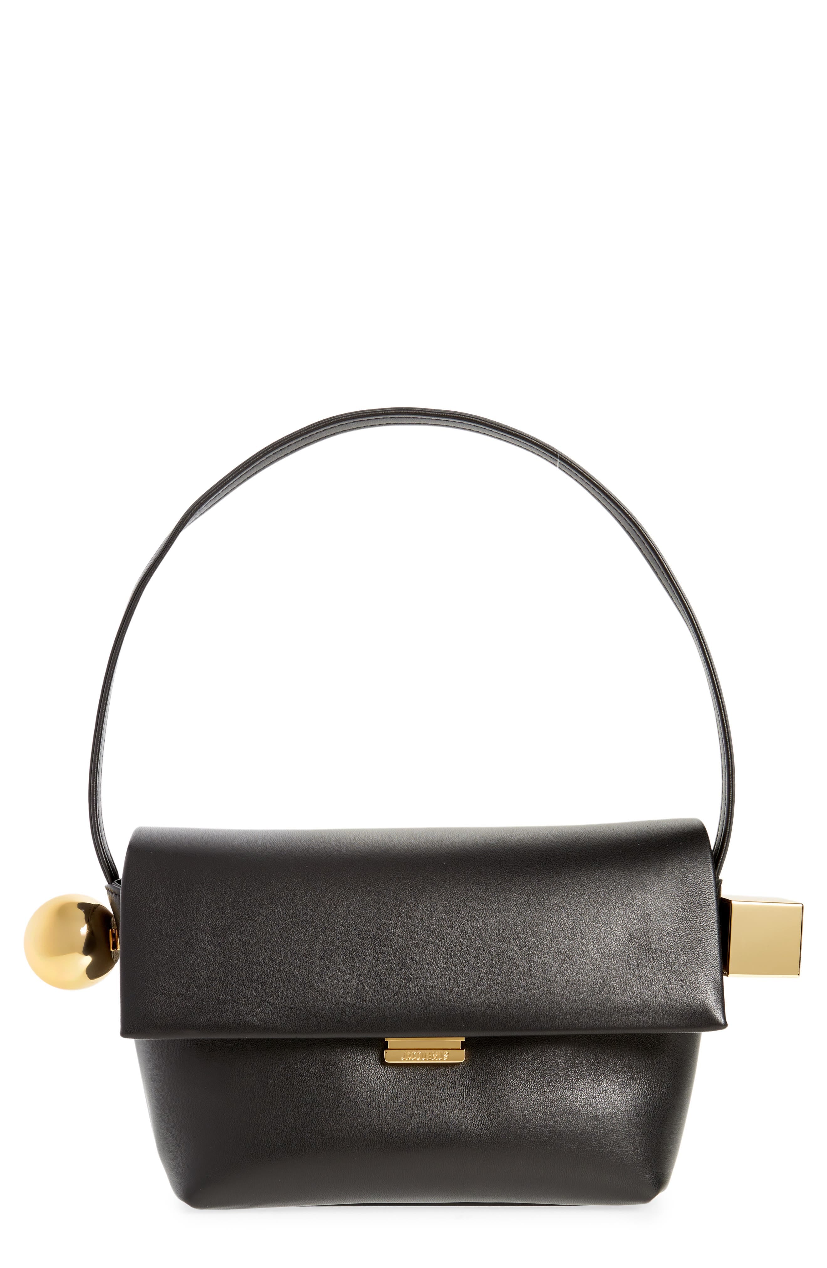 Jacquemus Le Rond Carré Women's bags Black Leather Unspecified New