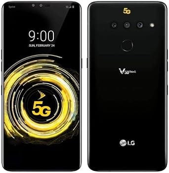 LG V50 ThinQ 5G Cell Phones Black 128GB Verizon Refurbished - Excellent