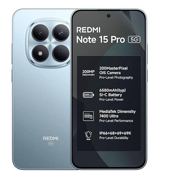 Xiaomi Redmi Note 15 Pro Cell Phones Silver 128GB Unlocked New