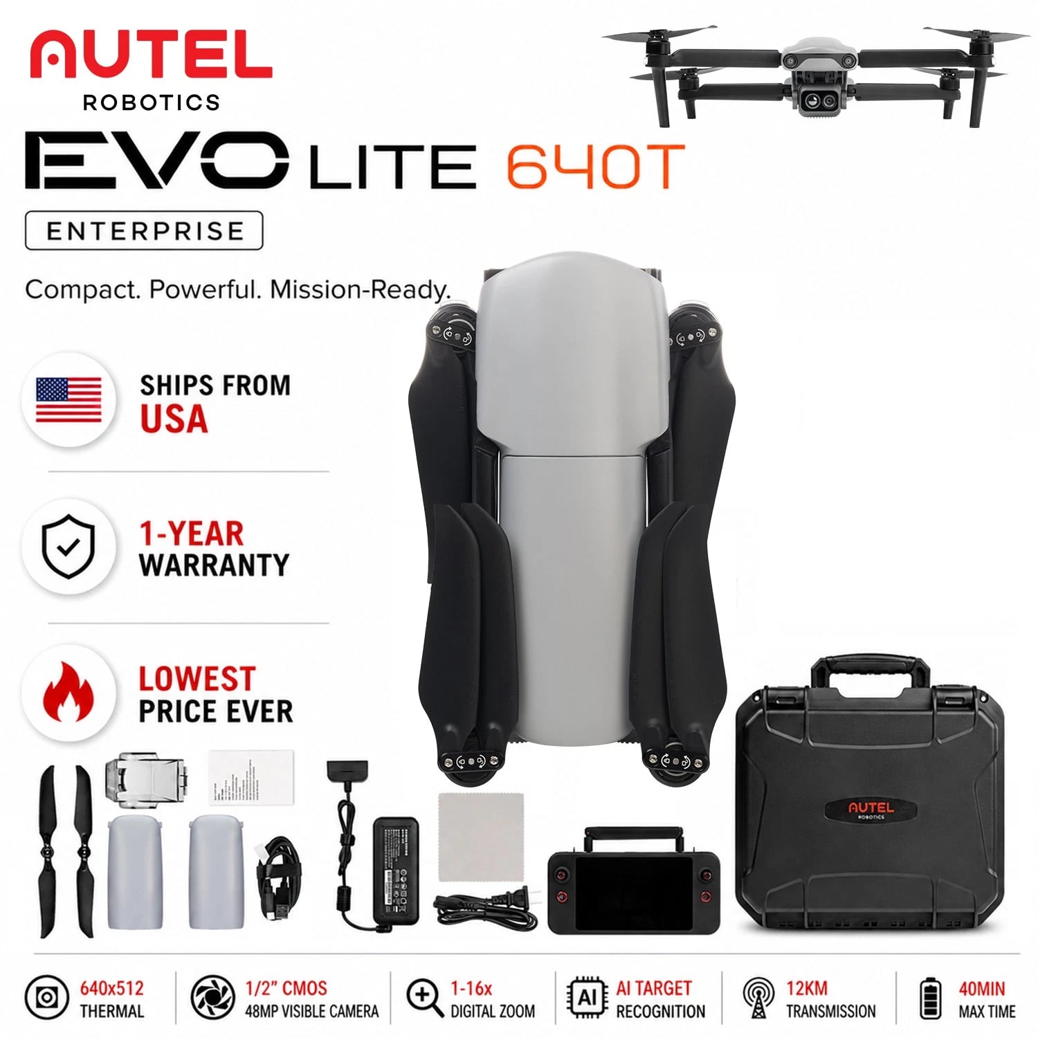 Autel Robotics EVO Lite+ Quadcopters & Multirotors
