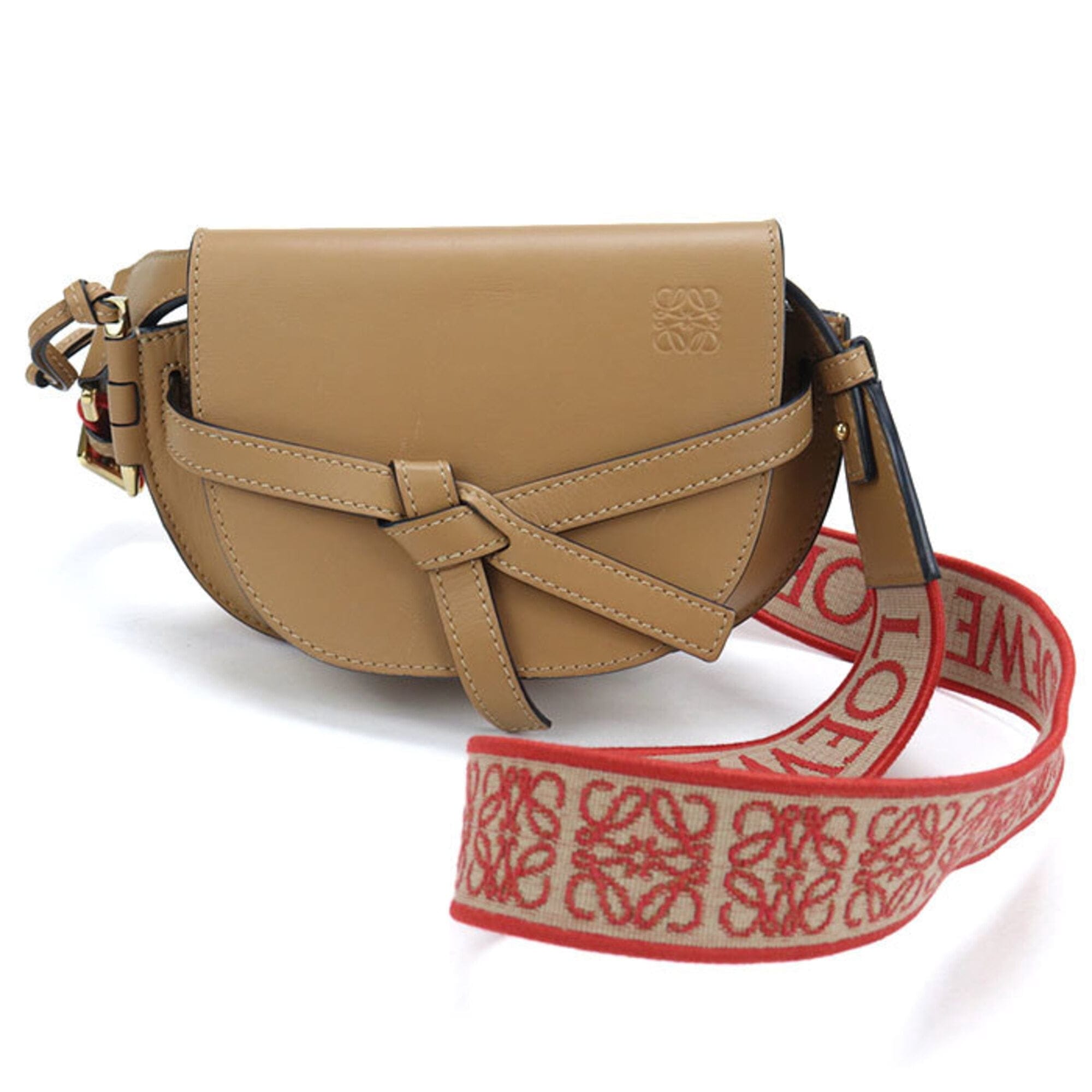 Loewe Gate Dual Women's bags Mini Brown Calfskin Used - Good
